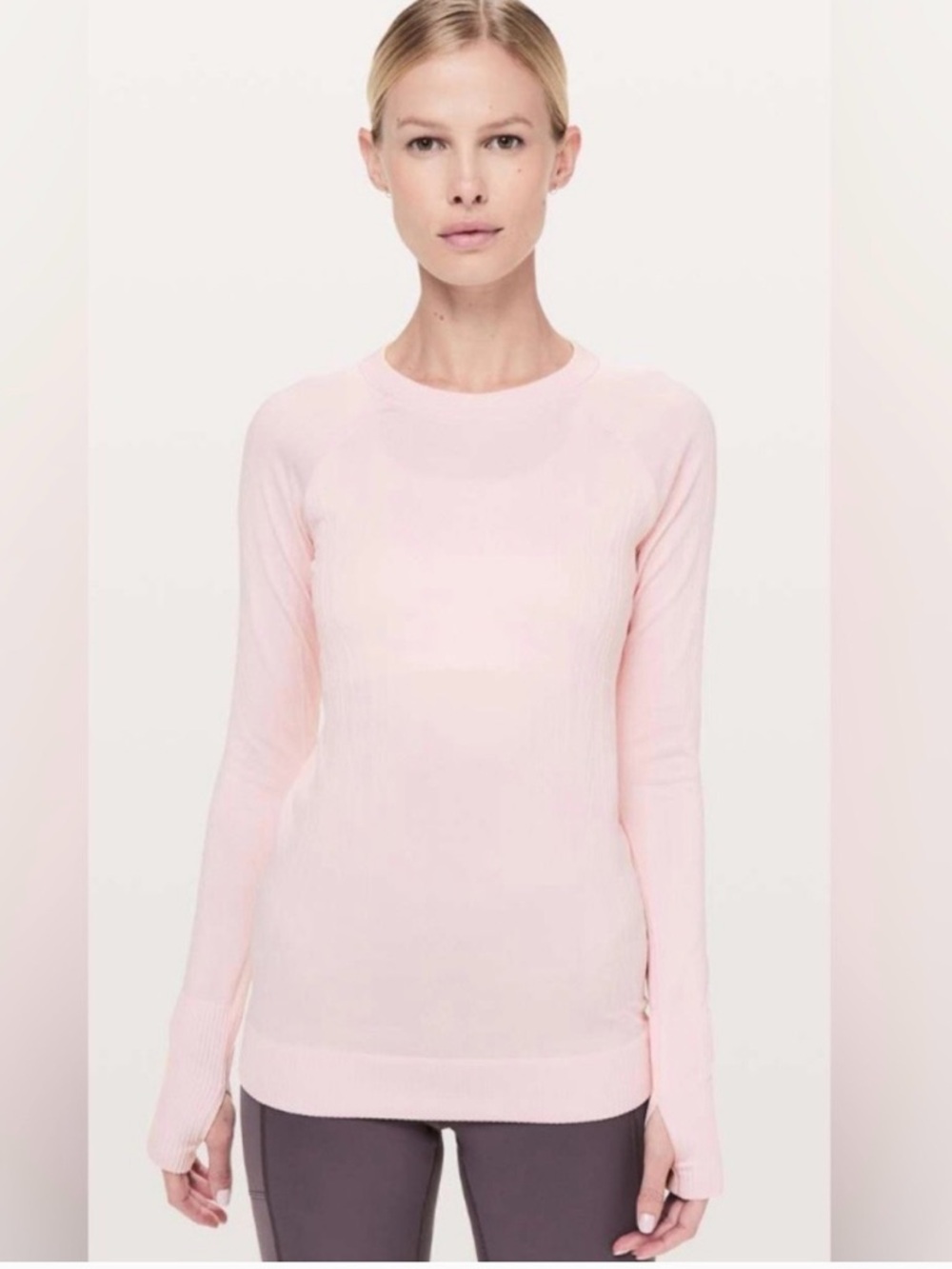 lululemon Restless Pullover LS Crewneck- Blissful Pink